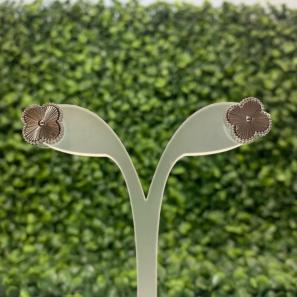 Park Lane “FOXY” Silver Contemporary Stud Earrings